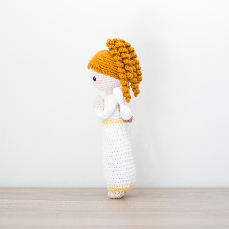 CROCHET PATTERN in English Emma the Angel Doll 11 in./28 cm. tall Amigurumi Doll Crochet Toy Instant PDF Download image 5