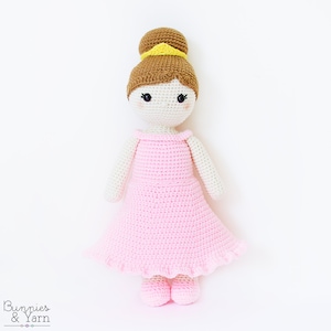 CROCHET PATTERN in English Lillian the Princess Doll 18 in./45 cm. tall Amigurumi Doll Instant PDF Download image 3