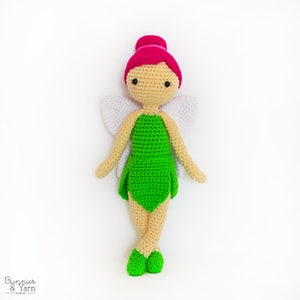 CROCHET PATTERN in English Felicia the Fairy Doll 11 in./28 cm. tall Amigurumi Doll Crochet Toy Instant PDF Download image 6