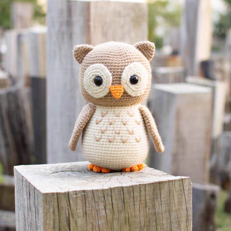 CROCHET PATTERN in English and Spanish Aldric the Lovely Owl Amigurumi Pattern Instant PDF Download image 9