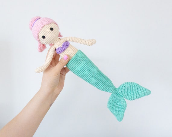 How to crochet a mermaid tail for dolls (portuguese/spanish) 