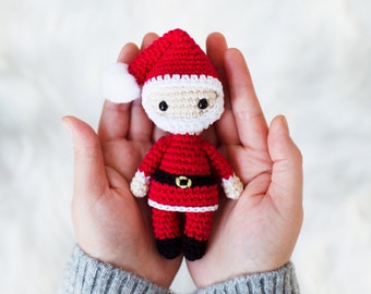 Mini Santa Claus - Crochet Pattern in English - Christmas Amigurumi - Amigurumi Pattern - Instant PDF Download