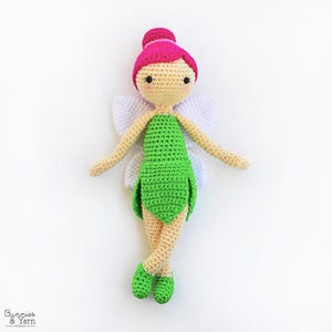 CROCHET PATTERN in English Felicia the Fairy Doll 11 in./28 cm. tall Amigurumi Doll Crochet Toy Instant PDF Download image 8