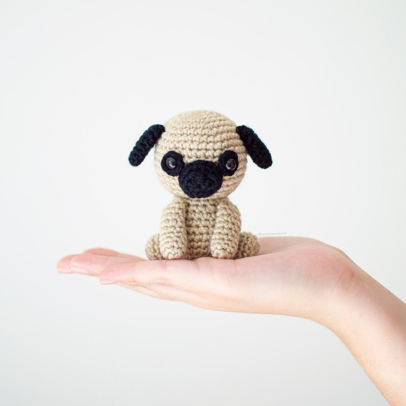 Pug - Baby #38 - CROCHET PATTERN in English and Spanish - Babies Collection - Amigurumi - Instant PDF Download image 1