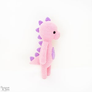 CROCHET PATTERN in English - Sweet Dinosaur - Sweet Dreams Collection - 9.5 in./24 cm. tall - Amigurumi Animal - Instant PDF Download image 7