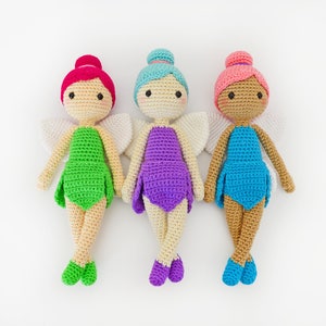 CROCHET PATTERN in English Felicia the Fairy Doll 11 in./28 cm. tall Amigurumi Doll Crochet Toy Instant PDF Download image 5