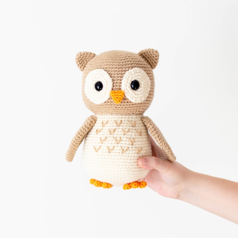 CROCHET PATTERN in English and Spanish Aldric the Lovely Owl Amigurumi Pattern Instant PDF Download image 6