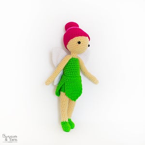 CROCHET PATTERN in English Felicia the Fairy Doll 11 in./28 cm. tall Amigurumi Doll Crochet Toy Instant PDF Download image 4