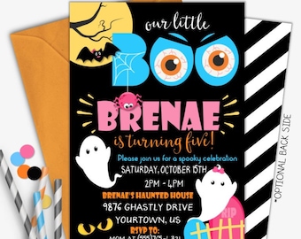 Halloween Birthday Invitation | Halloween Party Invitation |  | Halloween Party | Printable Invitation | Digital Invite | Design 18043