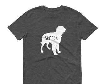 Personalized Irish Setter T-Shirt – Custom Dog Mom/Dad Gift
