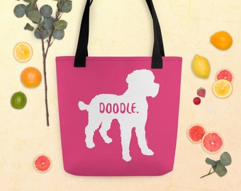 Personalized Golden Doodle Tote Bag, Custom Golden Doodle Tote Bag, Dog Mom Tote Bag, Dog Lover Tote Bag, Tote Bag for Women, Dog Mom Gift