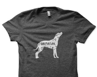 Dalmatian Silhouette Shirt | Custom Dog Name Tee