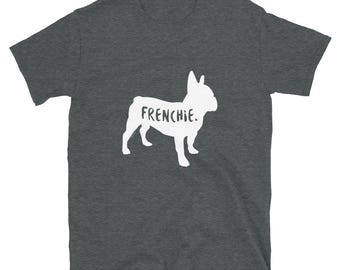 Custom Frenchie Shirt | Dog Silhouette, Personalized Pet Name