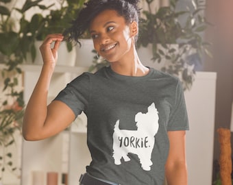 Yorkie Shirt | Custom Dog Shirt | Dog Owner Gift | Yorkie Gifts | Yorkie Mom Shirt | Fur Mom Shirt | Pet Name Shirt | Dog Lover Shirt