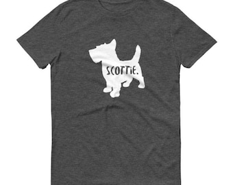 Scottie Shirt | Custom Dog Shirt | Dog Owner Gift | Scottie Gifts | Scottie Mom Shirt | Fur Mom Shirt | Pet Name Shirt | Dog Lover Shirt