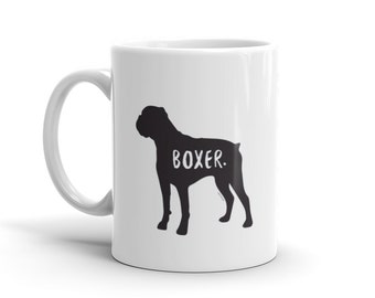 Boxer Coffee Mug | Personalized Coffee Mug | Dog Lover Gift | Tea Mug | Custom Dog Mug | Dog Lover Mug | Dog Mom Gift | Boxer Lover Gift