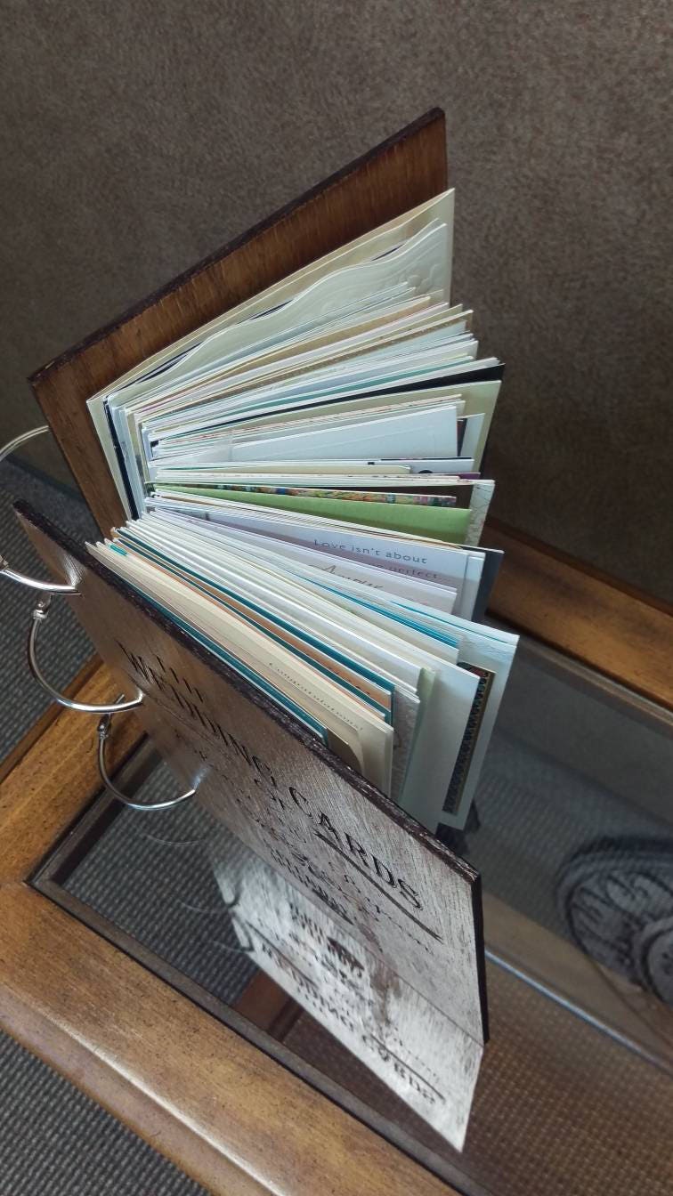 Baby Shower Card Keepsake Book Baby Memory Book Rustic Wood Etsy