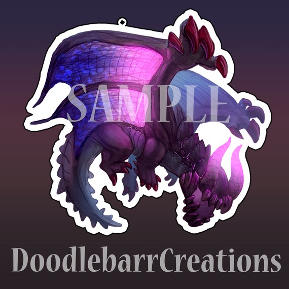 Chibi Gore Magala Keychain Etsy