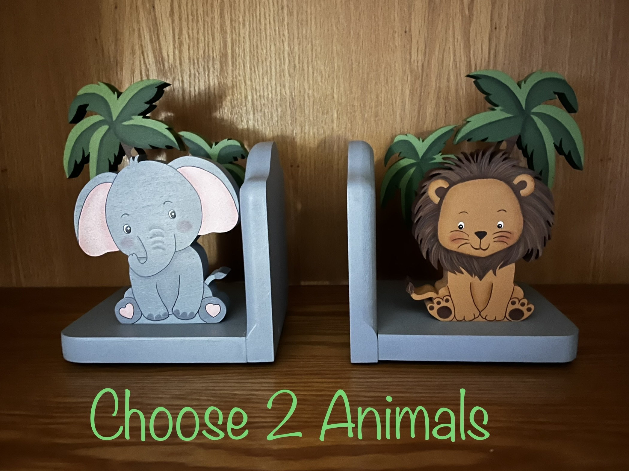Animal bookends sale for nursery