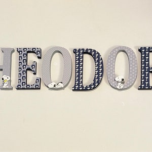 Wood Nursery Letters- Dog themed,Nursery Decor-Price Per Letter-Custom made -Other Colors available