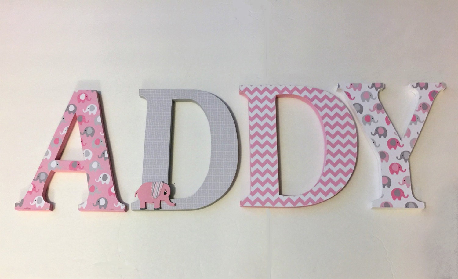 Wood Lettersnursery Decor Nursery Lettersyellow & Grey Etsy