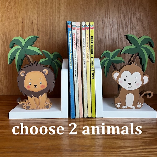 Animal Bookends Etsy