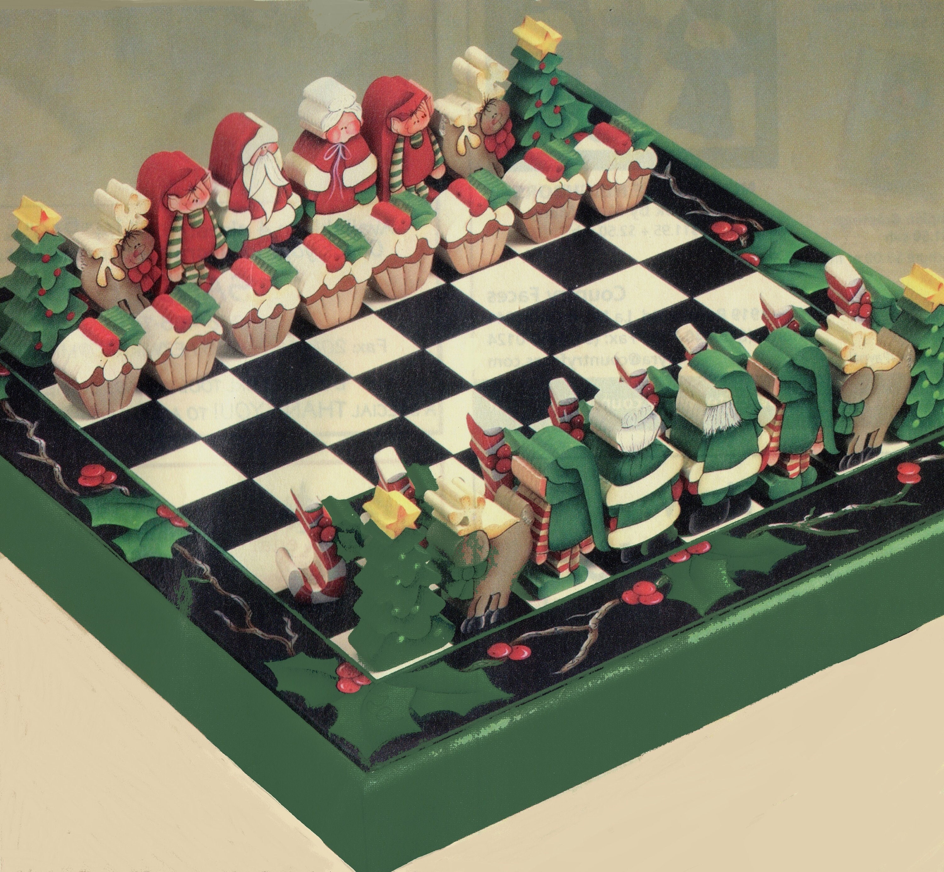 For Christmas, my mom got me a hand crafted chess set made out of