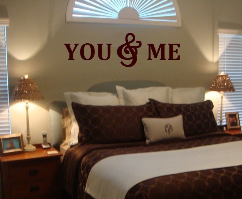 YOU& ME Wall Letters,Wall Décor-Painted Wood Letters image 1