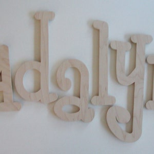 Unfinished Wooden Letters,SIZES 10,11,12,13,14,15 Unpainted Wooden Letters, Wood Letters, Wall Letters image 2