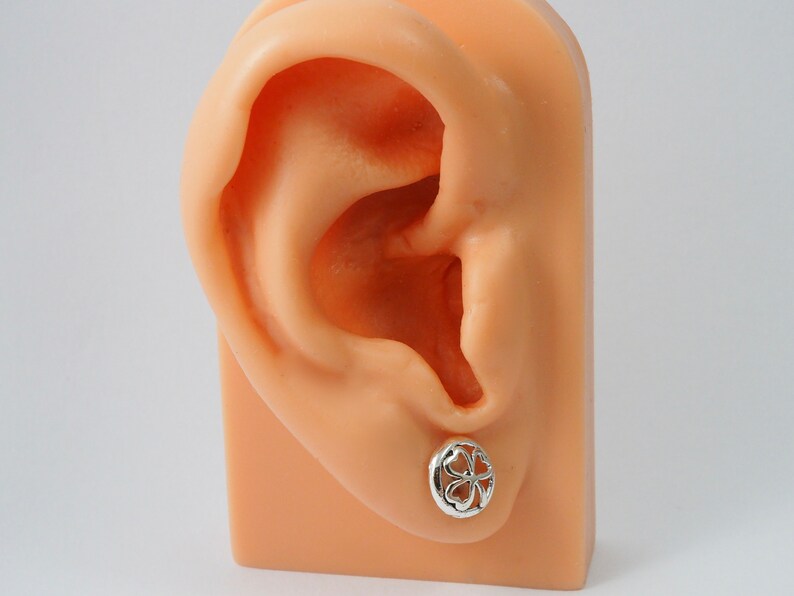 Shamrock Jewelry Simple Plain Ear Stud Silver Earrings 20 gauge Earrings Minimalist Ear Stud Earrings