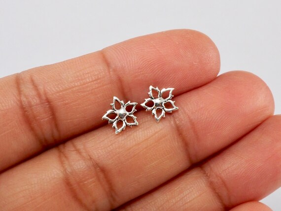 Shamrock Jewelry Simple Plain Ear Stud Silver Earrings 20 gauge Earrings Minimalist Ear Stud Earrings