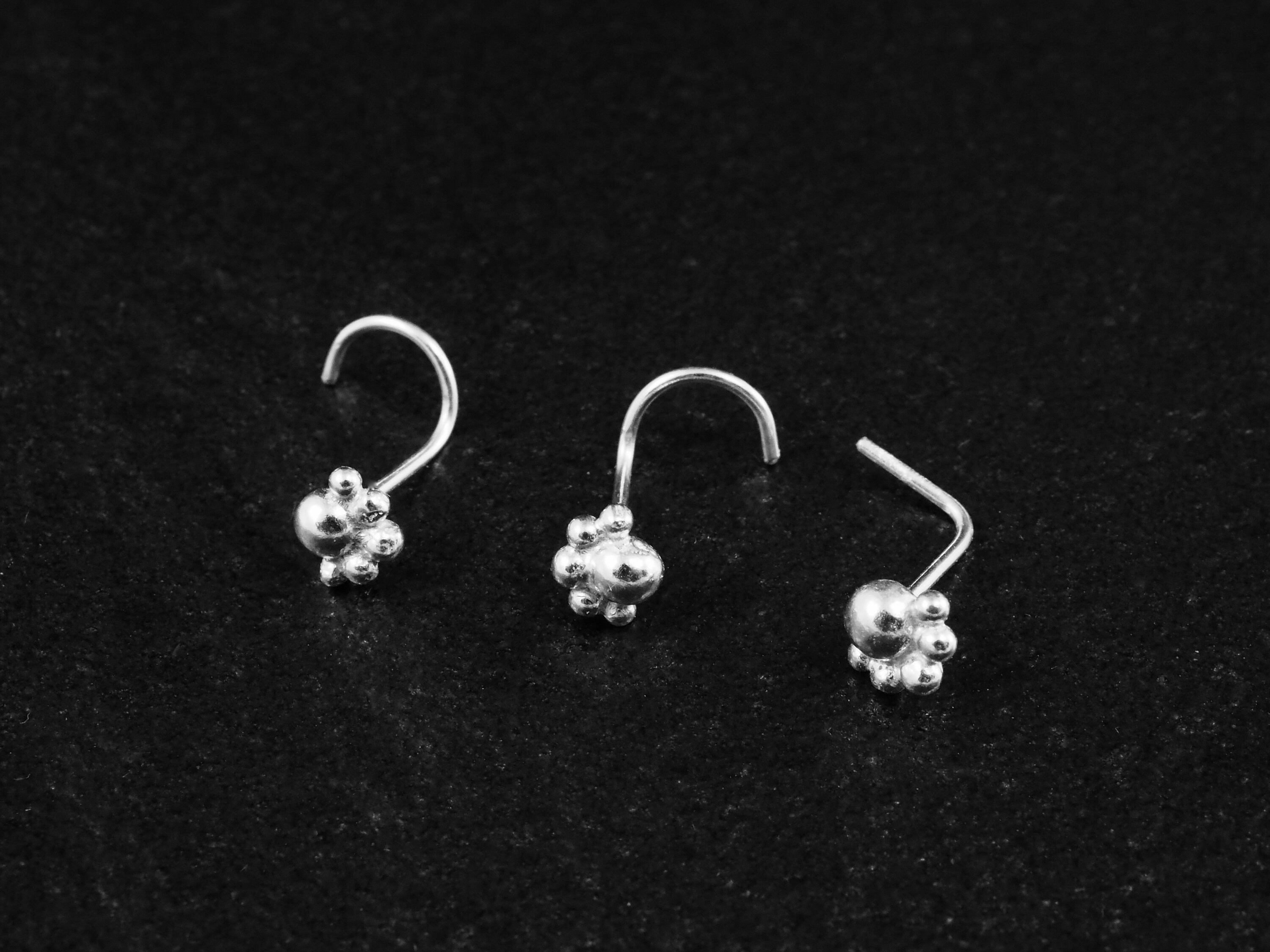 Cluster Ball Nose Stud Ball Nose Ring Dots Nose Stud Small Etsy