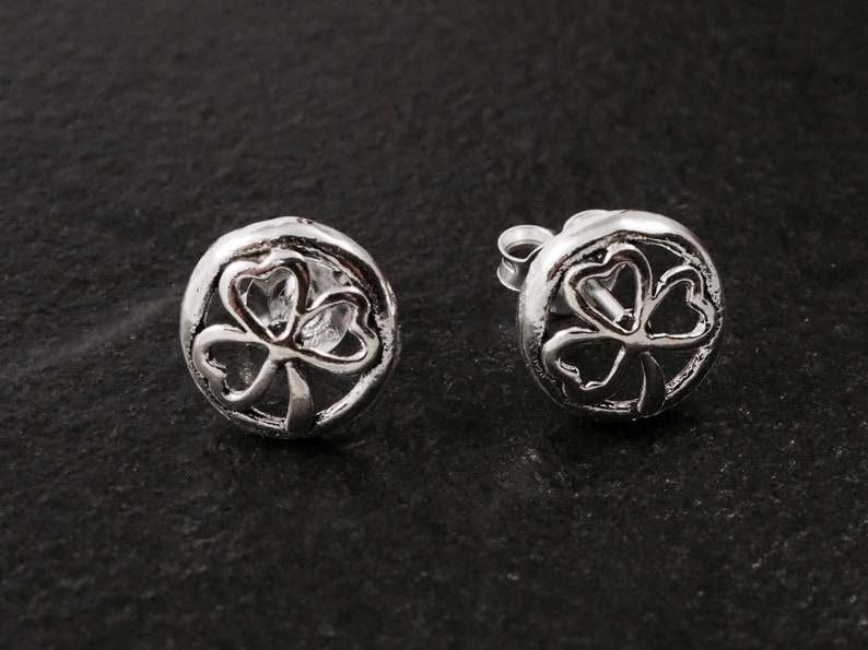 Shamrock Jewelry Simple Plain Ear Stud Silver Earrings 20 gauge Earrings Minimalist Ear Stud Earrings