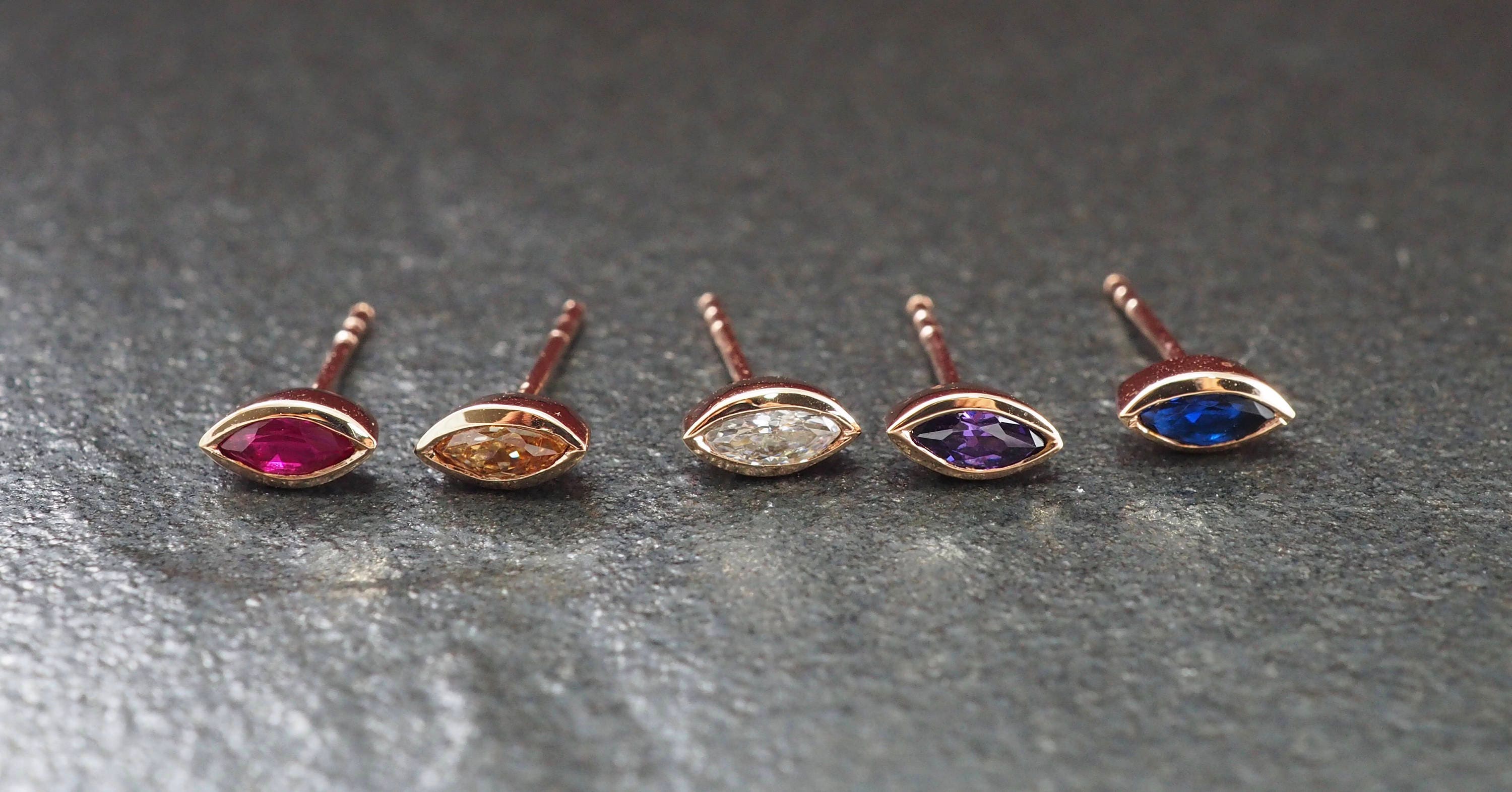 1 pair 20 gauge 925 Sterling Silver Cartilage Earrings Stud Etsy