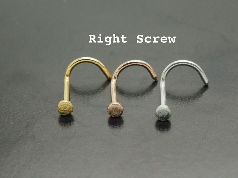 2mm Nose Stud Round Flat Circle Disc Dot 18g 20g 22g Etsy UK