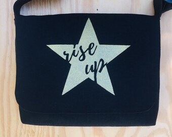 Hamilton-inspired ‘Rise up’ messenger bag/purse