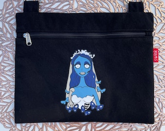 Corpse Bride Zipper Purse: Small Crossbody Bag