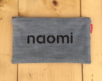 NEW! Personalized Custom Name Pencil Case Zipper Pouch