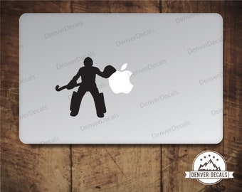 Field Hockey Goalie Macbook Sticker Field Hockey Goalie Mac Decal Computer decal 11 13 15 17