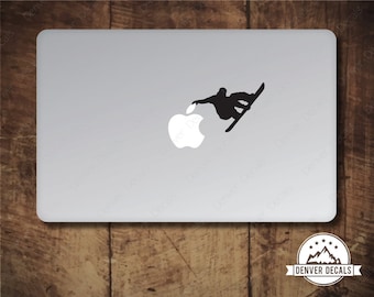 Snowboarding Apple Macbook Sticker Mac Decal 13 15 Freestyle, All-Mountain, Freeride, Powder