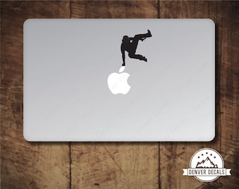 Parkour Jumping the Apple Macbook Sticker Leaping Mac Decal