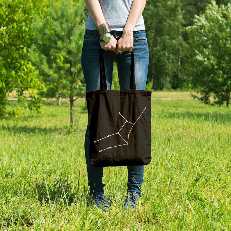 Funny Tote Bag Canvas Tote Bag Cotton Tote Bag Tote Shopper Market Bag Shopping Bag Gift Ethical Tote Bag Virgo constellation