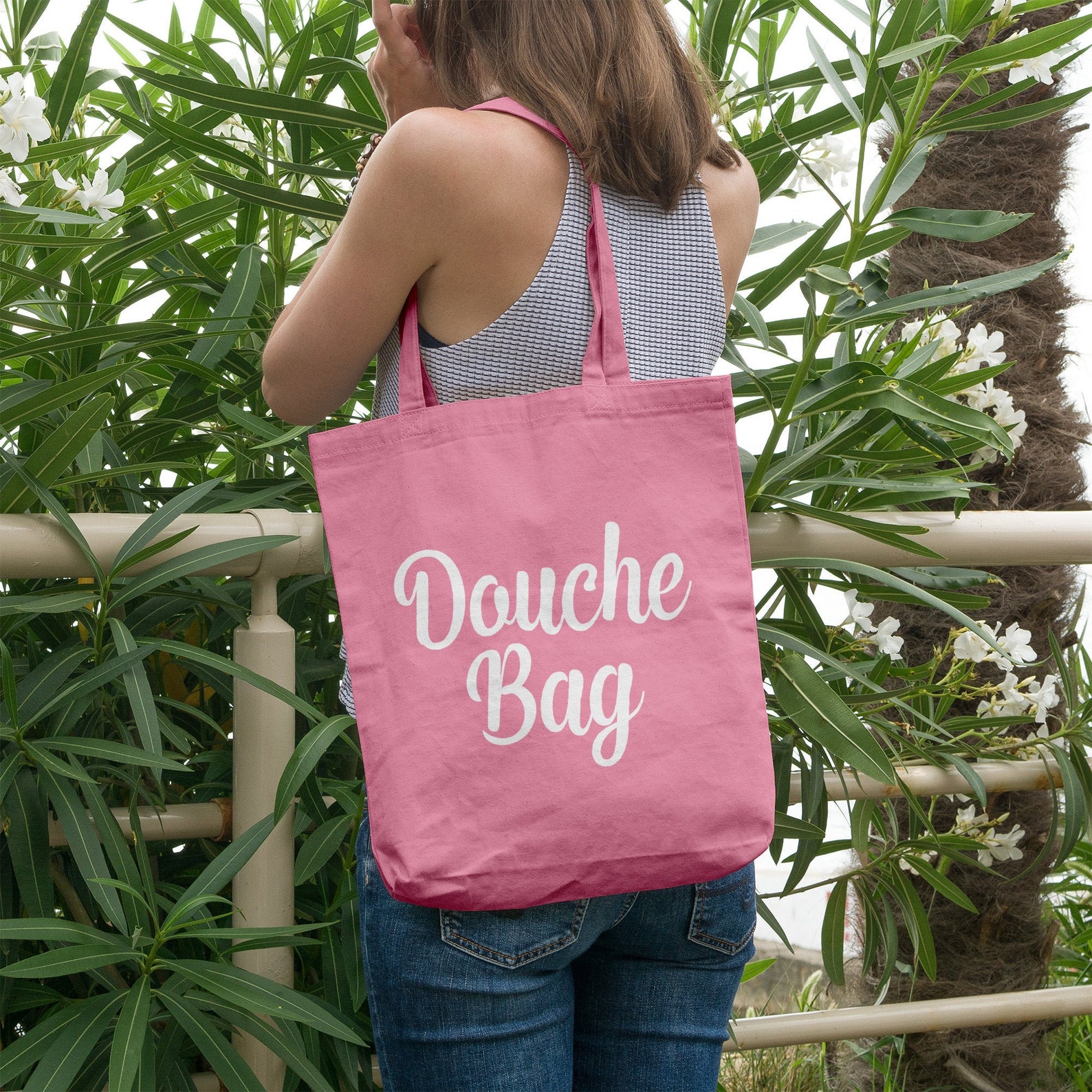 Douche Bag Organic Cotton Tote Bag Etsy