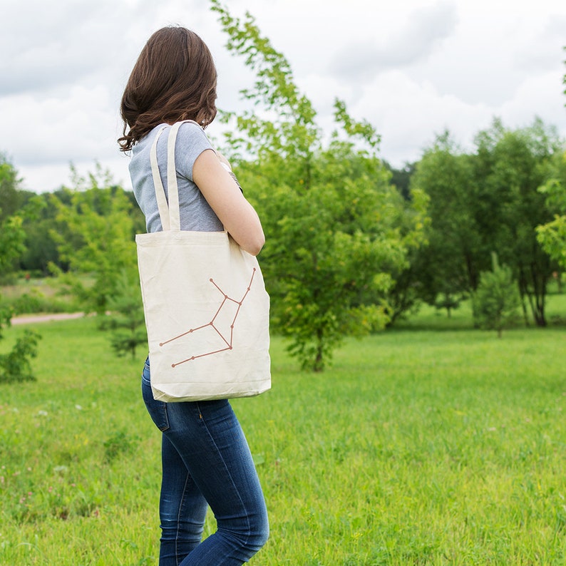 Funny Tote Bag Canvas Tote Bag Cotton Tote Bag Tote Shopper Market Bag Shopping Bag Gift Ethical Tote Bag Virgo constellation