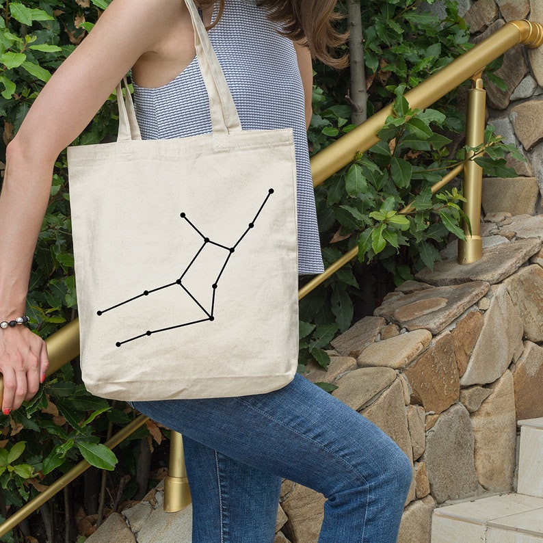 Funny Tote Bag Canvas Tote Bag Cotton Tote Bag Tote Shopper Market Bag Shopping Bag Gift Ethical Tote Bag Virgo constellation