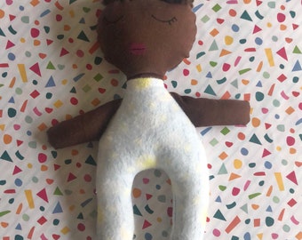 Baby Sista Doll: 9” handmade cloth doll baby doll, Sista Dolls