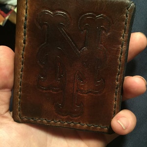 Walter Mitty Wallet, Custom Leather Tri-fold Wallet, Personalize Front and Inside Father's Day and Grad Gift image 4