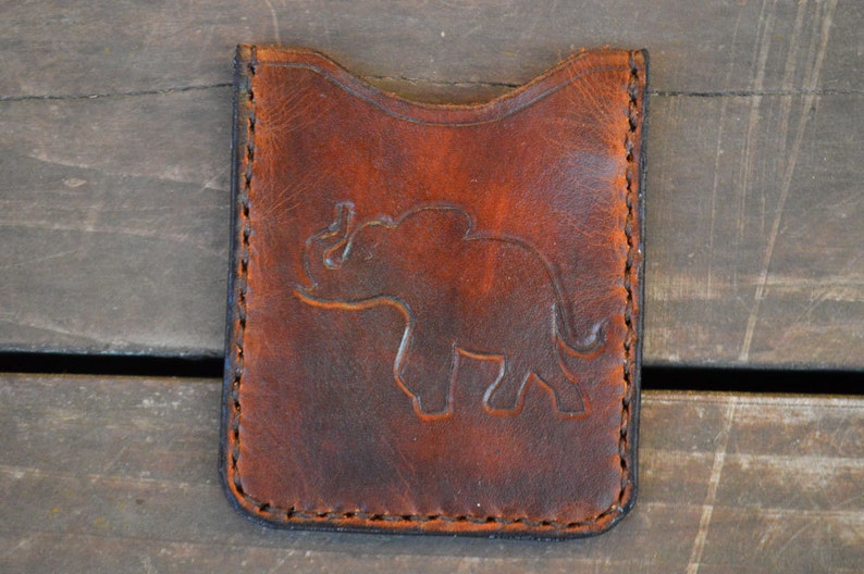 Slim Leather Wallet, Credit Card Case, Credit Card Sleeve Etsy