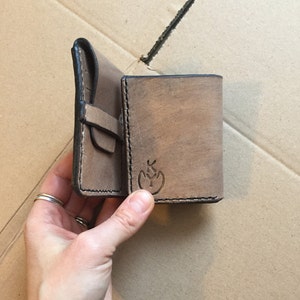 Walter Mitty Wallet, Custom Leather Tri-fold Wallet, Personalize Front and Inside Father's Day and Grad Gift image 5