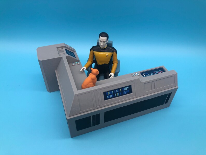 Star Trek TNG DATA'S Quarters Showcase Display Set Spot Etsy
